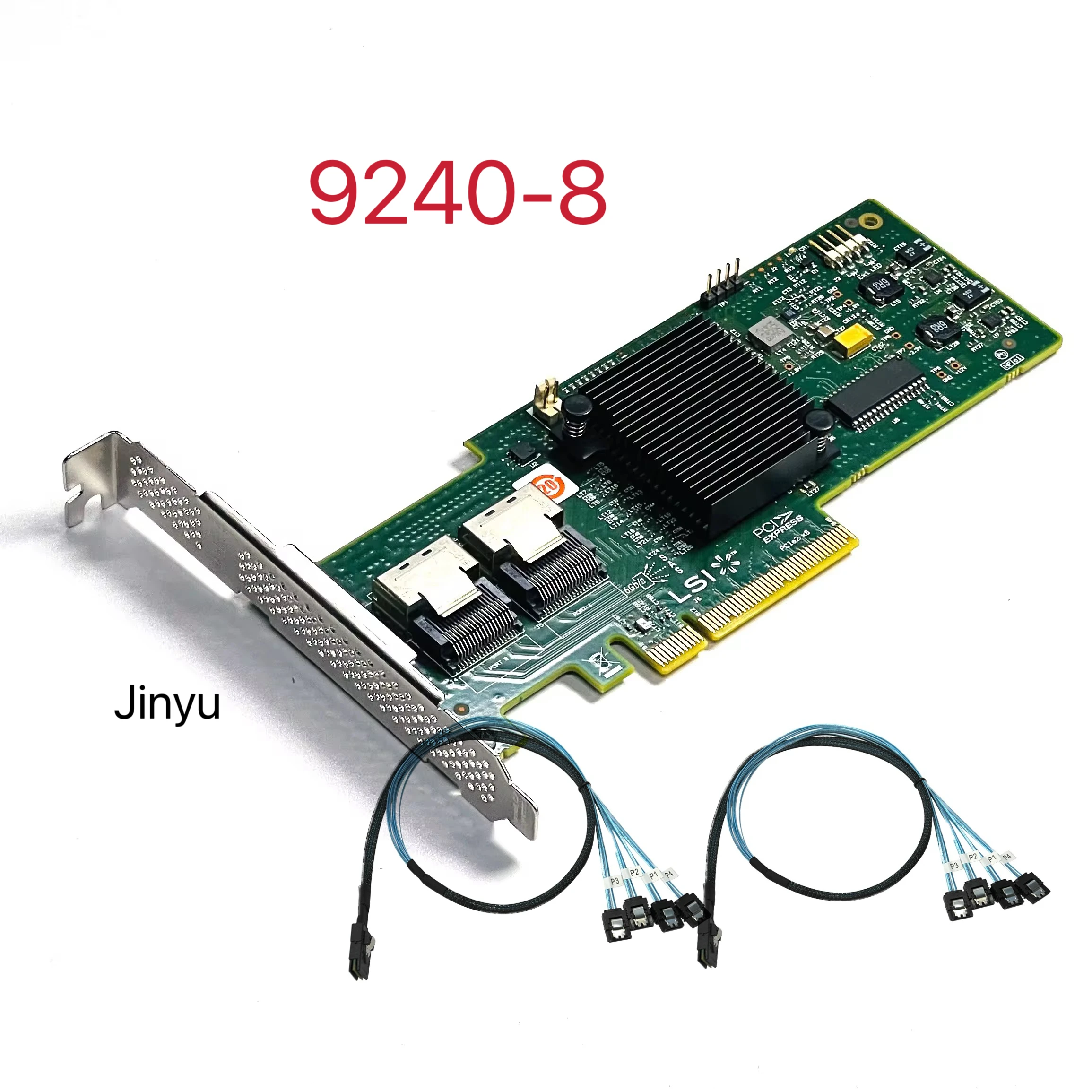 LSI 9240-8i RAID Controller Card 6Gbps SATA SAS HBA FW:P20 9211-8i IT Mode PCIe Expander Card For ZFS FreeNAS unRAID+8087 Cable