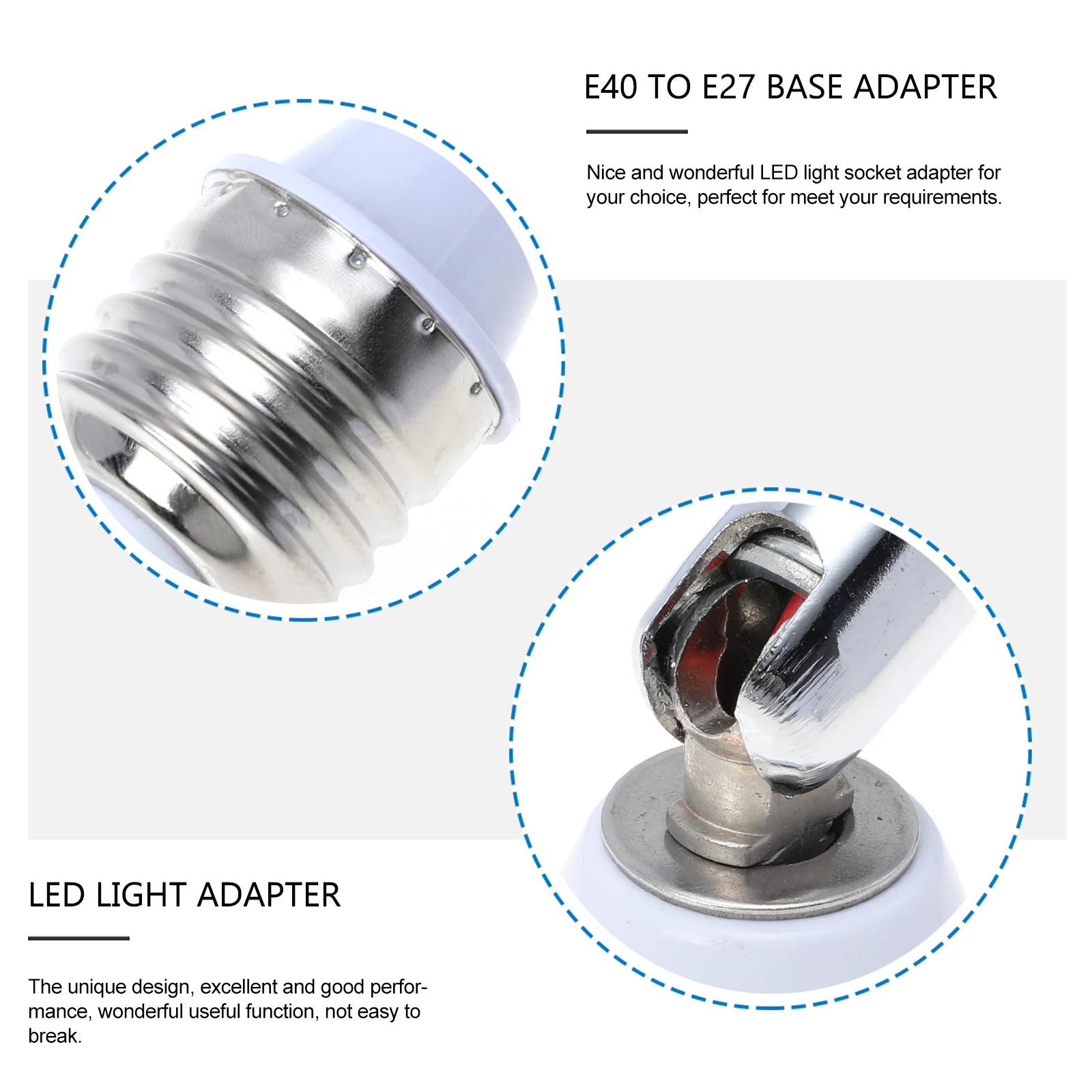 

2pcs Lamp Socket Conversion Hose Flexible Light Bulb Converter Adapter E27 To E27 Screw Led Holder Aluminum Alloy For Table