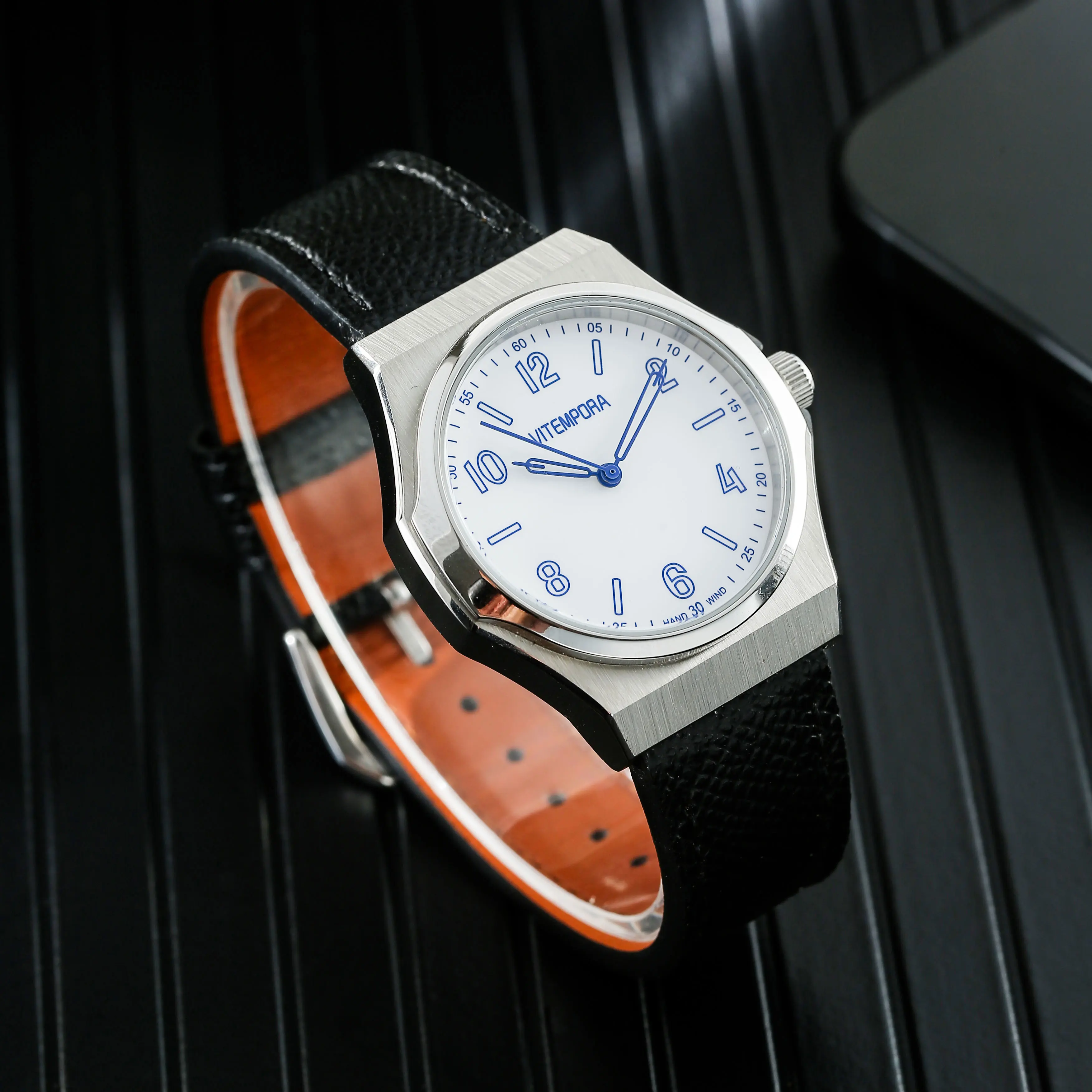 VITEMPORA manual winding mechanical watch is suitable for Shanghai 7120 movement 36mm retro business timing classic simple watch