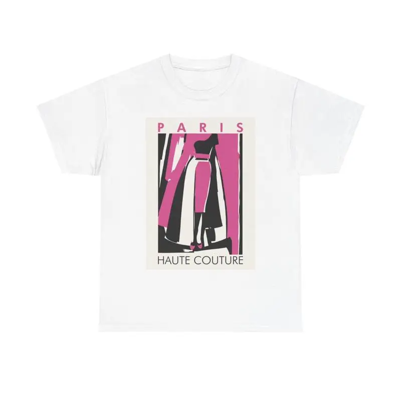 Paris Fashion Week T Shirt Vintage Retro Cute Girly Heavy Cotton