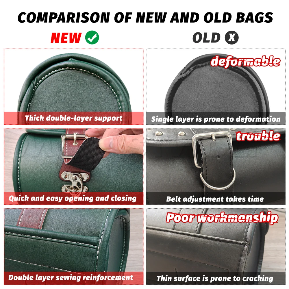 Bolsa de ferramentas para moto - Leatherwork Roller avaliação e preço