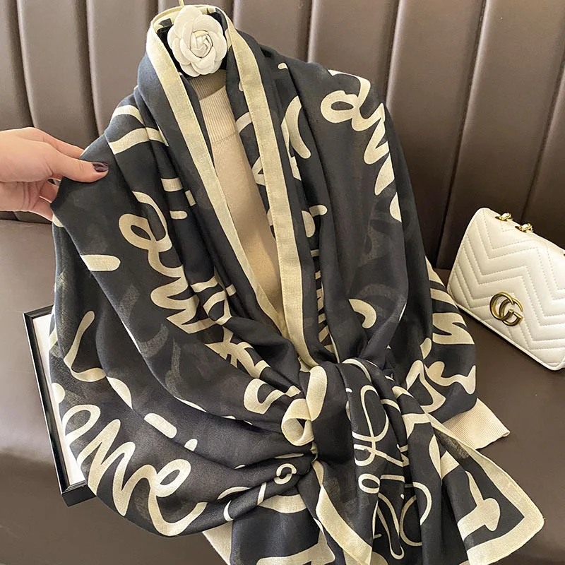 180x90cm Print Women Big Silk Satin Scarf Shawl Headbands Headscarf Neckties Neckerchief Beach Towel Cover Ups