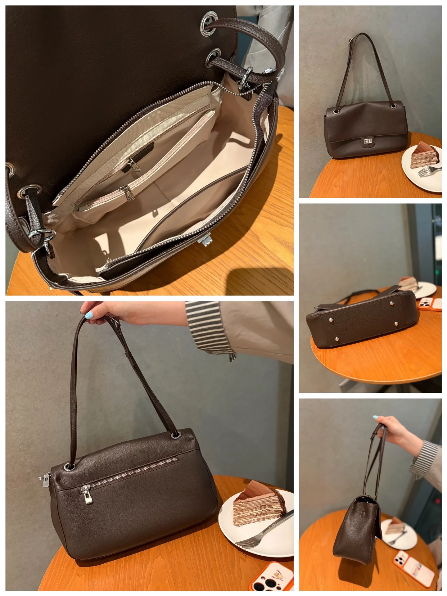 Luxury Vintage Genuine Leather - đánh giá và giá Leather Briefcase