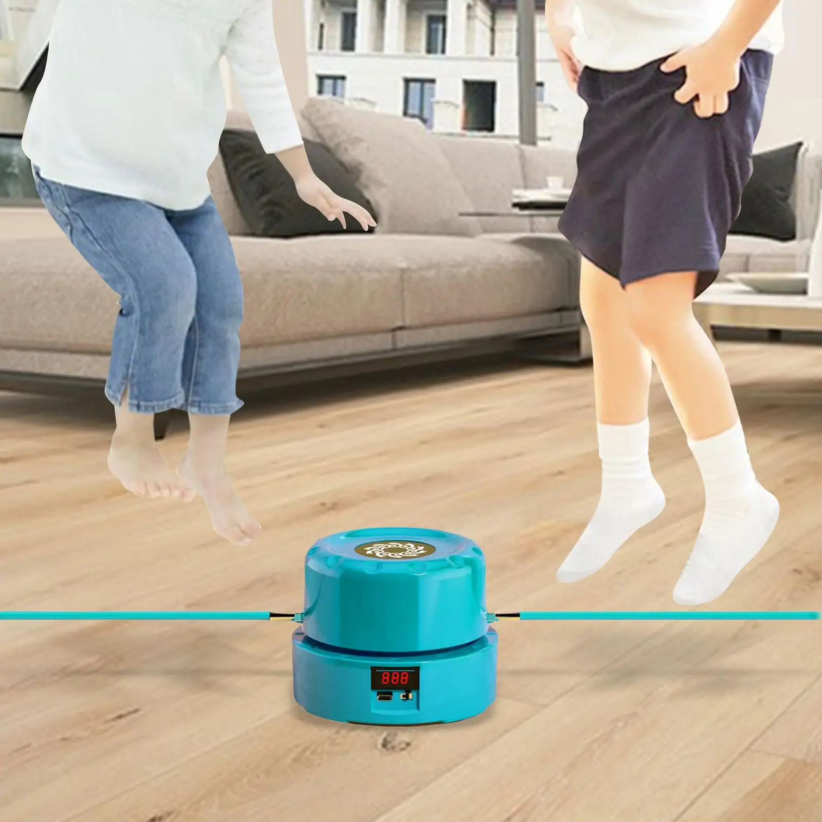 Intelligent Jump Rope Machine Automatic Counting Low Noise Adjustable Remote Control Exercise for Homegardentool Adults Kids