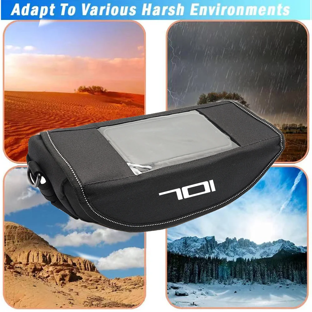 For Husqvarna 701 Svartpilen 701 Vitpilen Svartpilen701 handlebar bag travel navigation waterproof moto Motorcycle accesssories