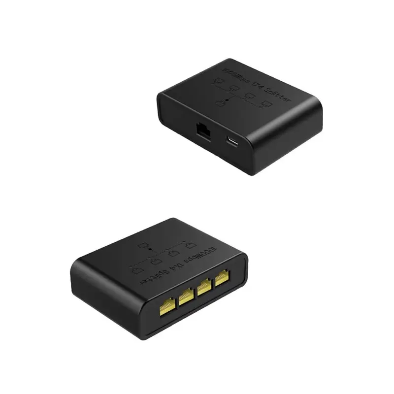 

ABIJ-1000Mbps Gigabit Ethernet Switch Hub RJ45 Hub Internet Injector PC LAN Extend Adapter