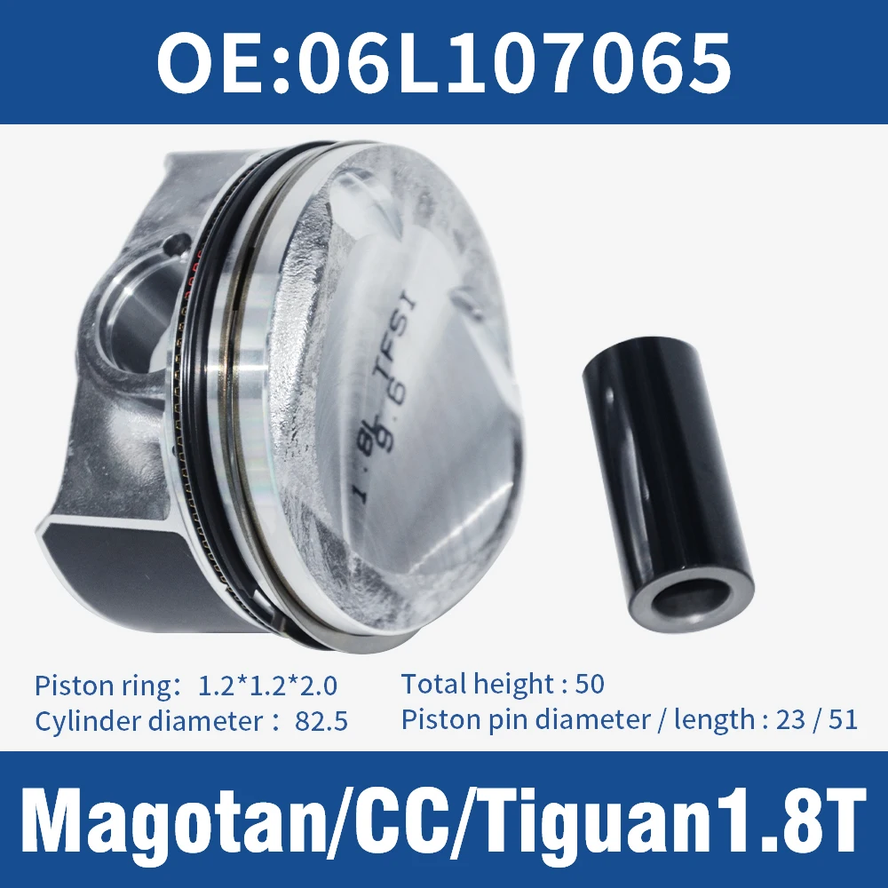 Brand New auto parts 06L107065BD 06L107065F 06L107065AT Piston & Ring for magotan cc tiguan 1.8T