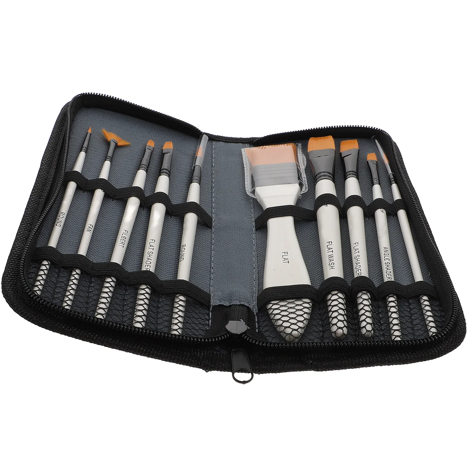 

Набор кистей для рисования с деревянной ручкой, нейлоновые кисти для масляной и акварельной живописи, для студентов, художественные инструменты, прочная щетина