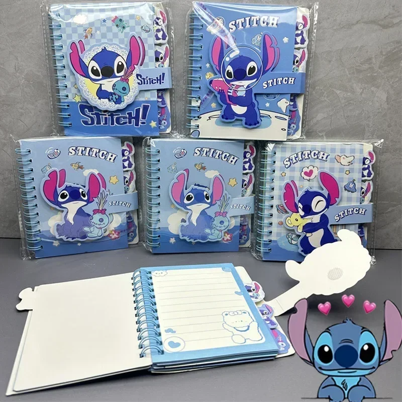 สมุดม้วนกระดาษ Disney Lilo & Stitch 1ชิ้นสุ่มเครื่องเขียนสมุดพอร์ทัลนักเรียนสมุดบันทึกรางวัลโรงเรียนสำหรับเด็ก