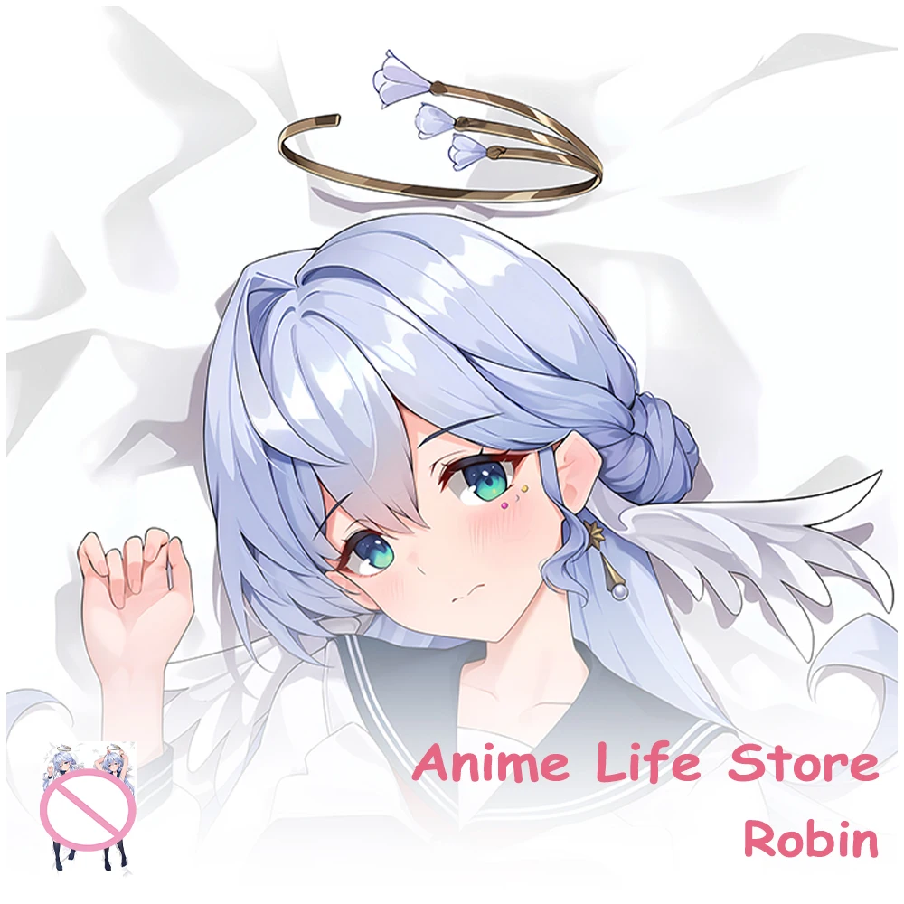 Dakimakura Anime Honkai Star Rail Robin Pillowcase Double-Sided Printed Long Pillow Cover Otaku Bedding Cushion Cover Decor Room