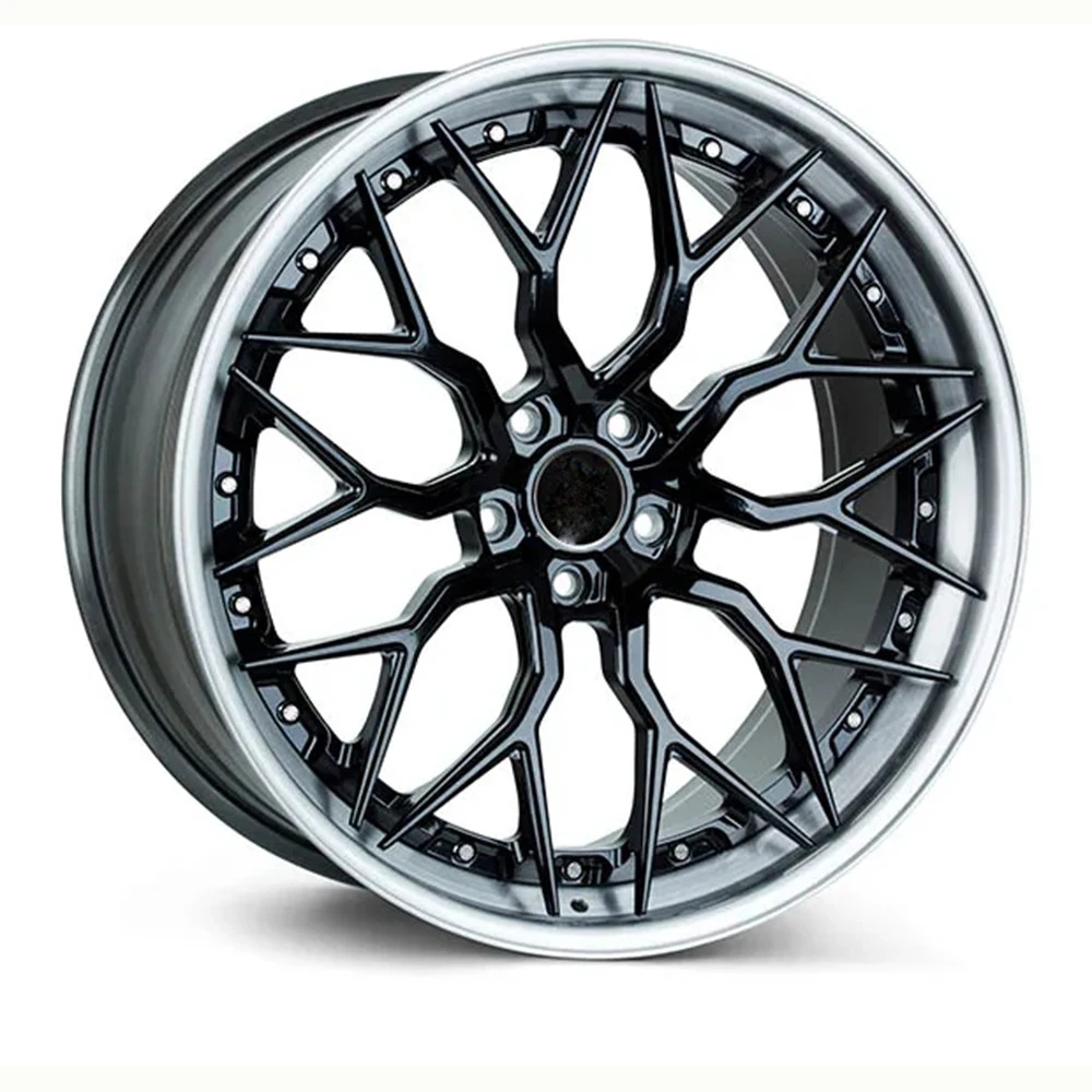 4 Wheels Aluminum Alloy Two-piece Forged Car Wheels, 18-22 inches, Factory Quality Assurance, Customization Accepted