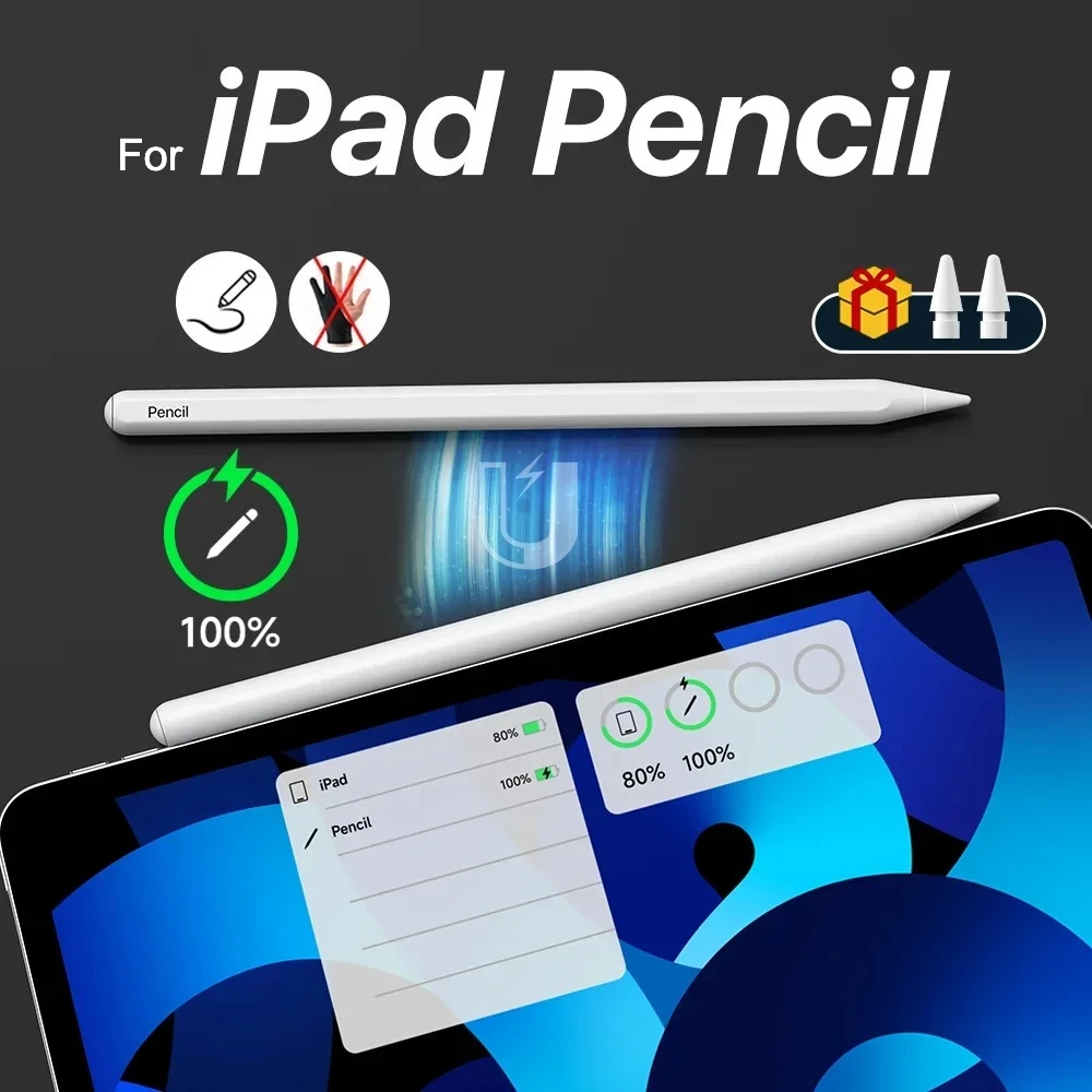 

Palm Rejection Stylus Pen For Apple Pencil 2 Wireless Charging iPad Pencil With Tilt Bold For Apple iPad Air Pro 11 12.9 Mini 6