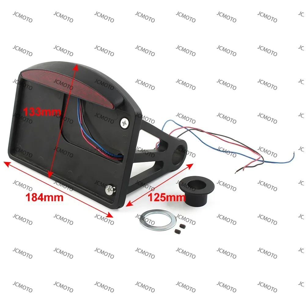 

For Harley Davidson Dyna Softail FX Custom Motorcycle LED Side Mount License Plate Tail Brake Light