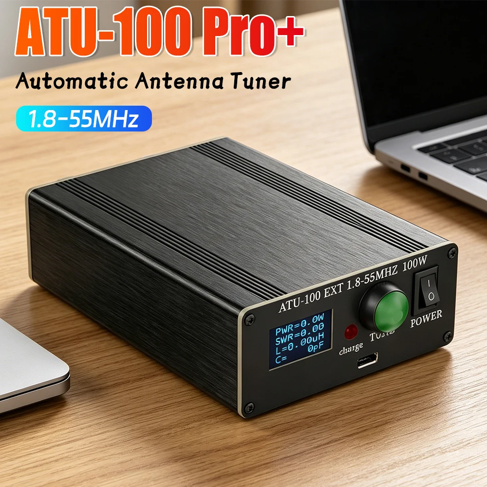 ATU-100 Pro+ Automatic Antenna Tuner 1.8-55Mhz Multi-Function Antennas Tuners P…