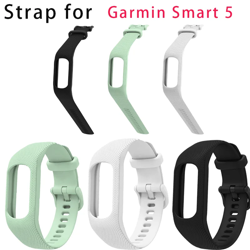 Correas deportivas de silicona para Garmin Vivosmart 5, accesorios de reloj, pulsera de repuesto hecha a mano