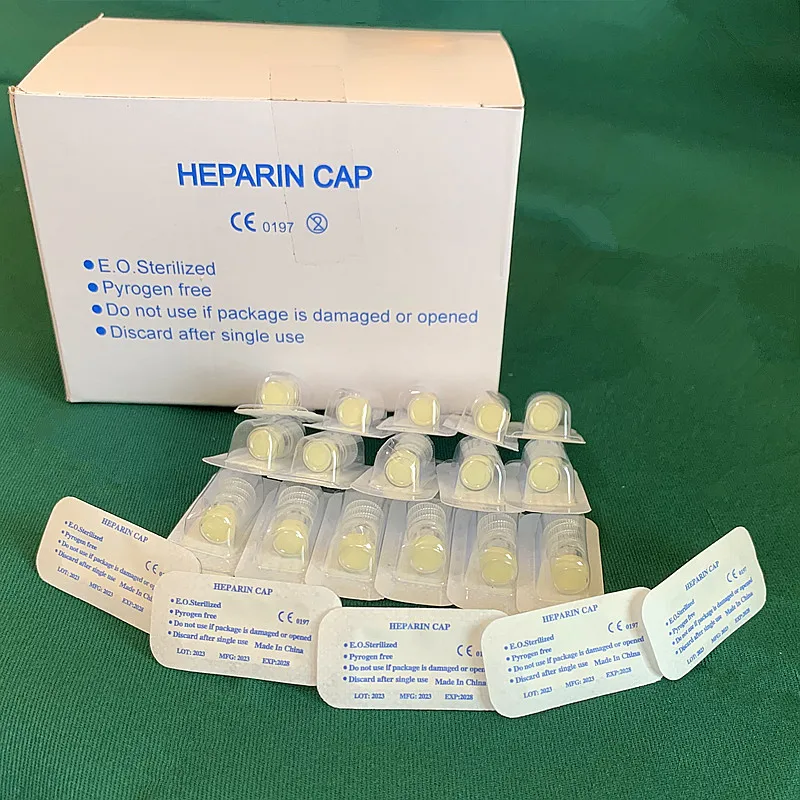 Heparin Cap IV Jednorazowe kaniulowe czapki Heparin dla psów i kotów Artykuły weterynaryjne dla zwierząt domowych
