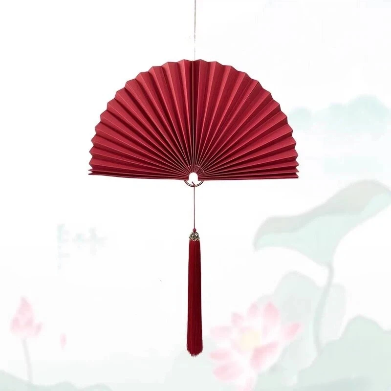 Éventail décoratif pliable, style chinois classique et moderne, pour vitrine de festival, décoration murale ou salon