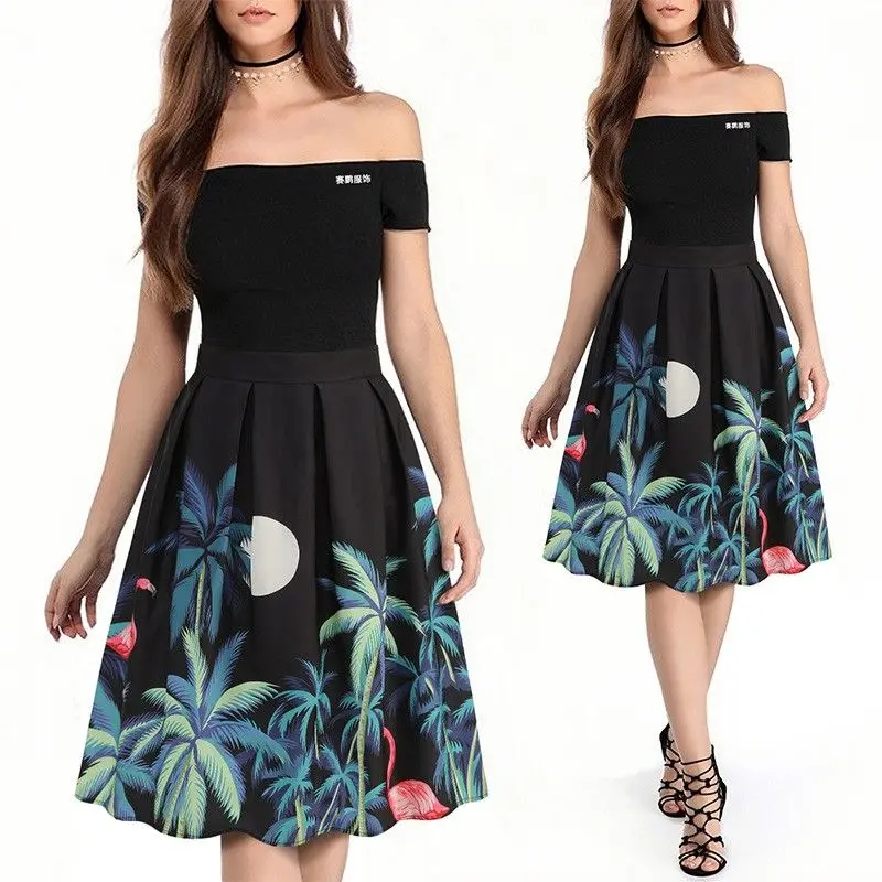 กระโปรงทรงเอ ผ้าโพลีเอสเตอร์ สำหรับผู้หญิง สไตล์ลำลอง เหมาะสำหรับใส่ทำงาน คอลเลคชั่นฤดูร้อน