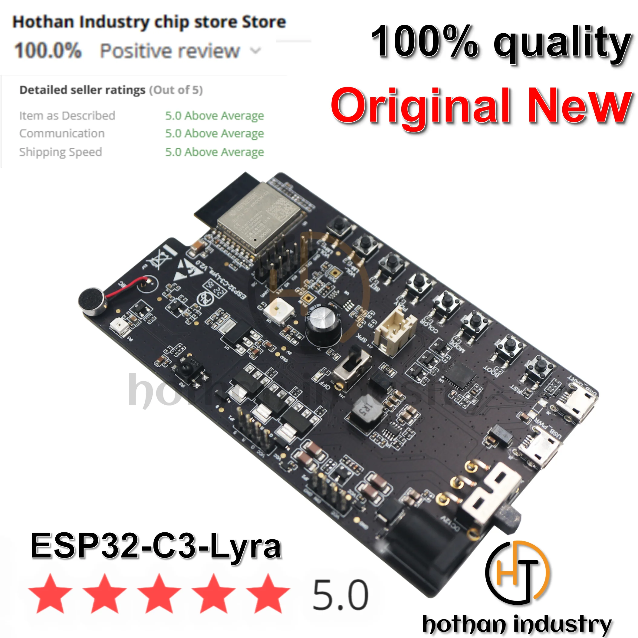 （1PCS）100% NEW ESP32-C3-Lyra 8MB flash Ultra-cost-effective audio announcer, rhythm light strip solution