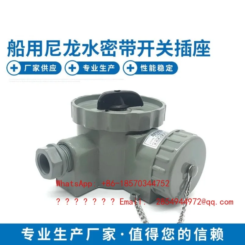 Marine with Switch Socket CZKF2-2 Adapter Plug Connector CTF2-2 250V10A