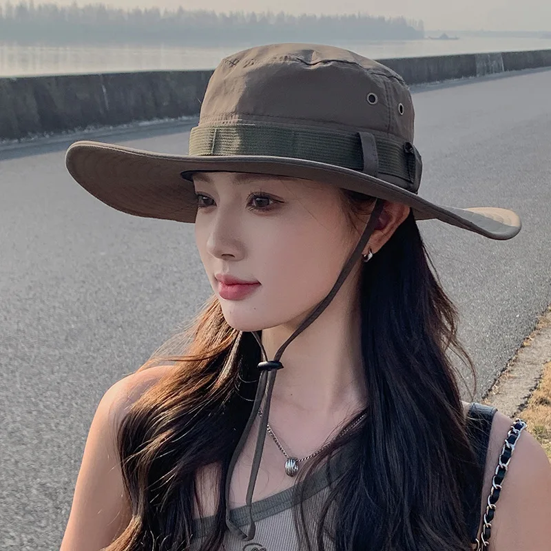 Korean Version of Internet Celebrity New Sun Men's Summer Outdoor Travel Mountaineering  Casual Fishing  Women's Hat