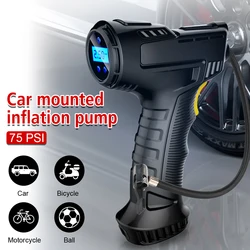 120W Car Air Compressor 45L/min Fast Inflation Digital 19 Cylinders Tire Inflator Air Pump Pillow Bicycle Motorcycle Accessories