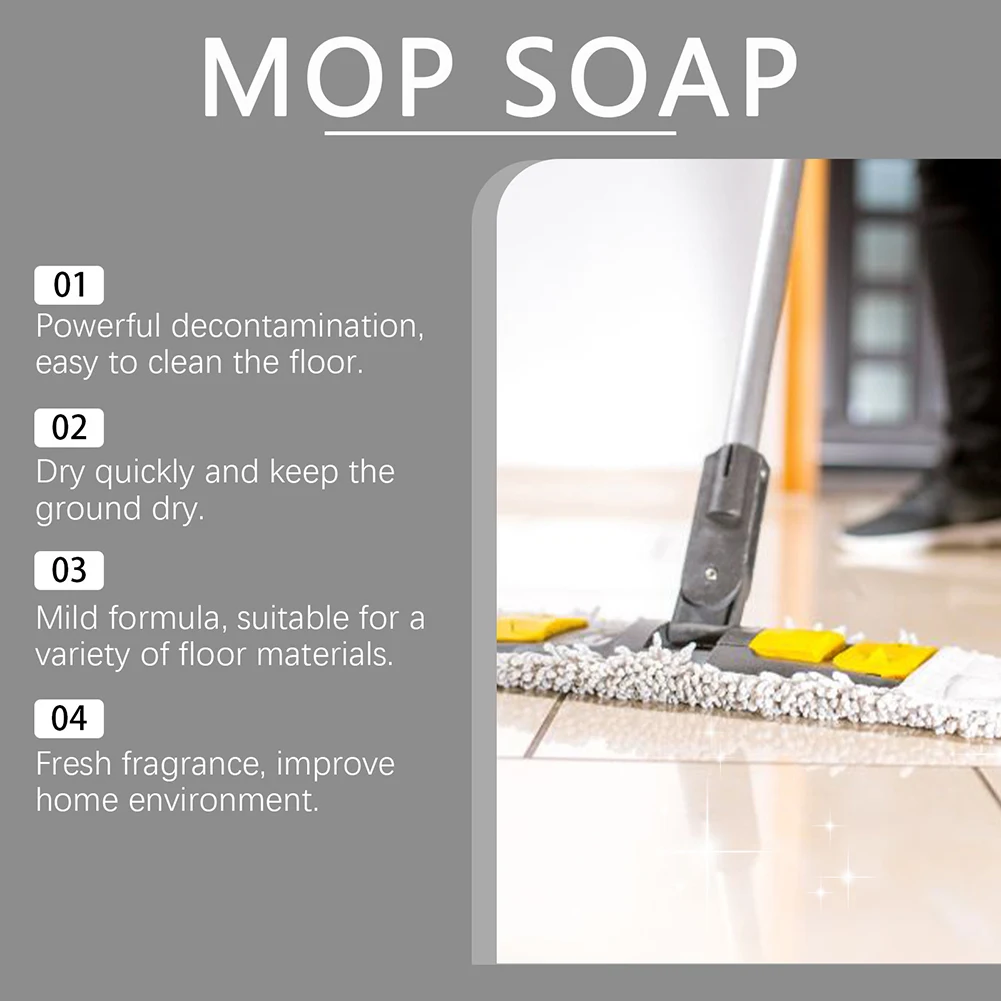 Mop Soaps Concentrated Formulas Mop Soaps Pet Friendly Natural Floor Cleaner Safe for All Flooring Types Floor Cleaning Agent