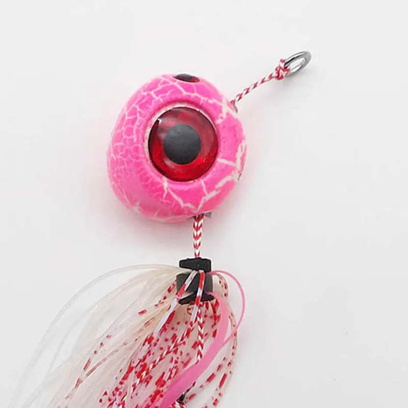 Jigging  Bait  Jig Lure 200g 300g 400g Snapper Ocean Fishing Bait Luminous Rubber Skirt Auxiliary Double Hook  Accessories