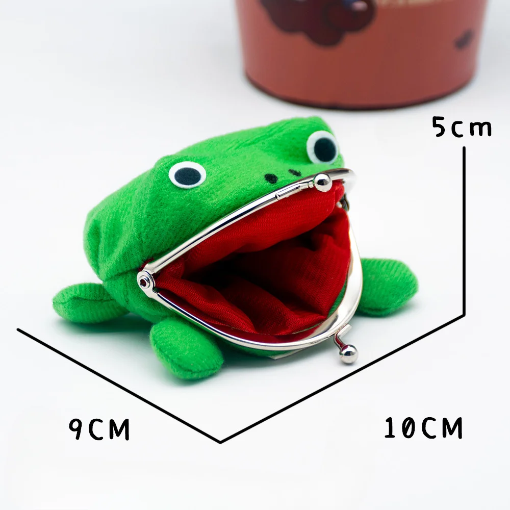 Anime Naruto Frog Wallet Coin Purse Key Chain Cute Plush Novelty Adorable Cartoon Cosplay Figure Children Bag Accessories