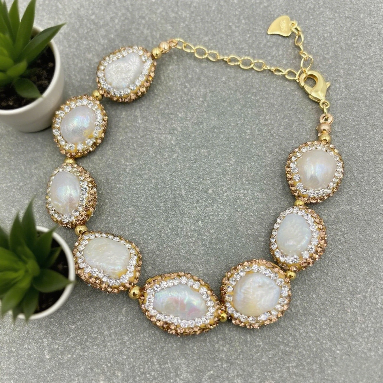 Natural Deep Sea Shell Pearl with Baroque Pearl Beads Necklace Ring Earring Jewelry Set Ethnic High-end Personalized Jewellry