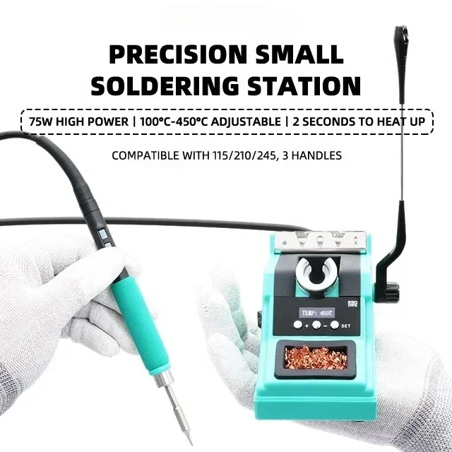 A10 portable Digital Soldering Station Using 210 Small soldering iron tip Soldering Iron Rapid heating and Induction sleep