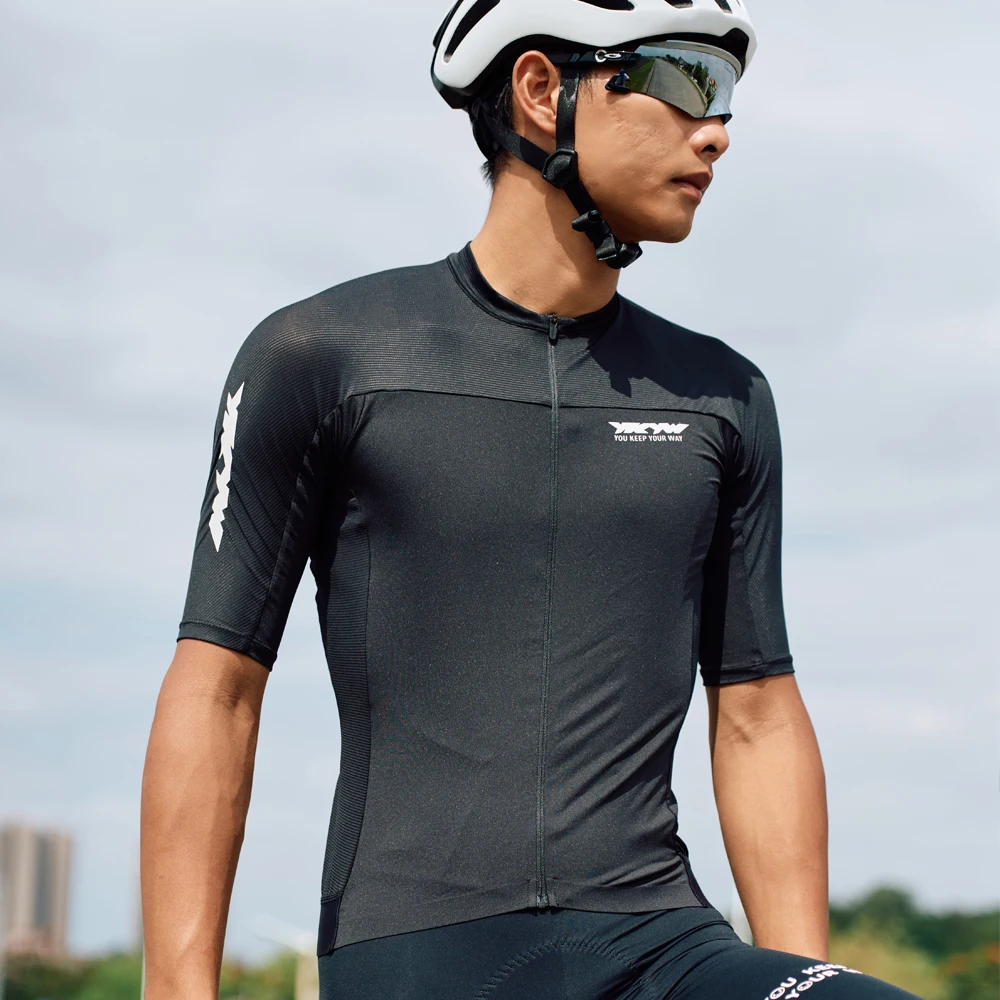 YKYWBIKE 2026 Pro Herren Kurzarm-Radtrikot Sommer Atmungsaktiv Schnelltrocknend UPF50+ Top MTB Rennrad Ciclismo Maillot – Detail 20