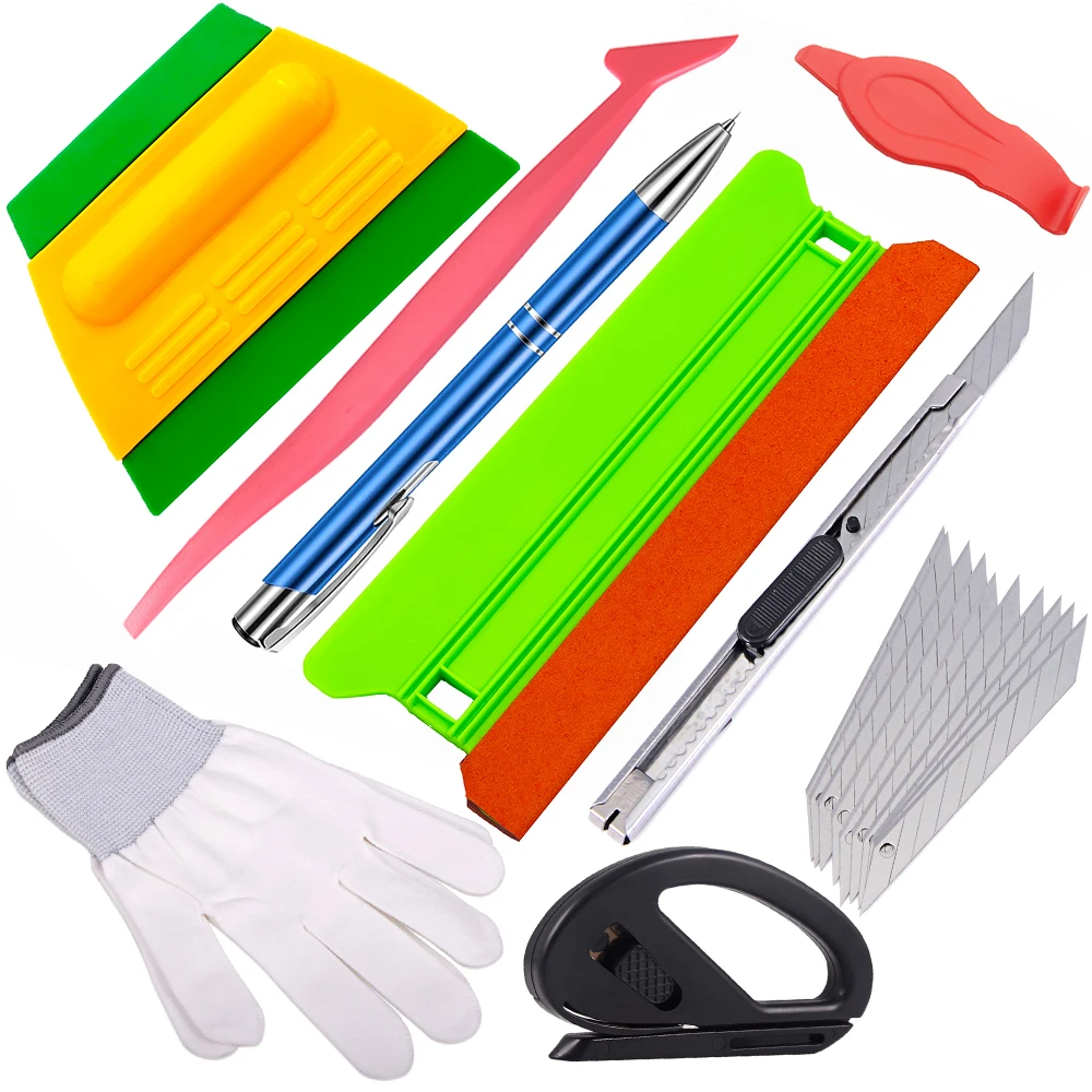 

TOFAR Window Tint Vinyl Wrap Tools Kit PPF Film Installation Squeegee Micro Tuck Coner Scraper Sticker Paper Cutter Knife Set