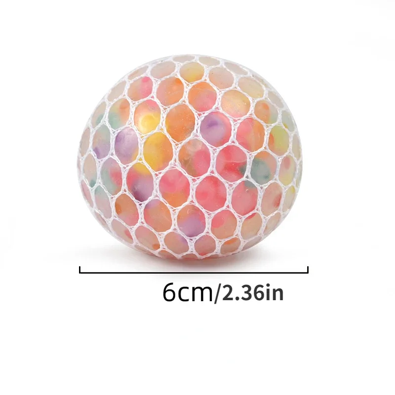 1PC Creative New Decompression And Ventilation Grape Ball Toys Tricolor Colorful Beads Grape Ball Pinch Le Children's Toys