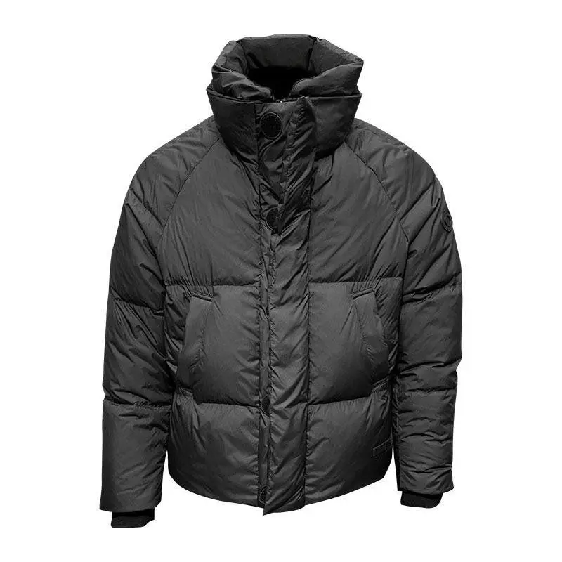 2023 neue Männer weiße Enten Daunen jacke Wintermantel frivole kurze Parkas warme reine Outwear Freizeit lose Mode Mantel