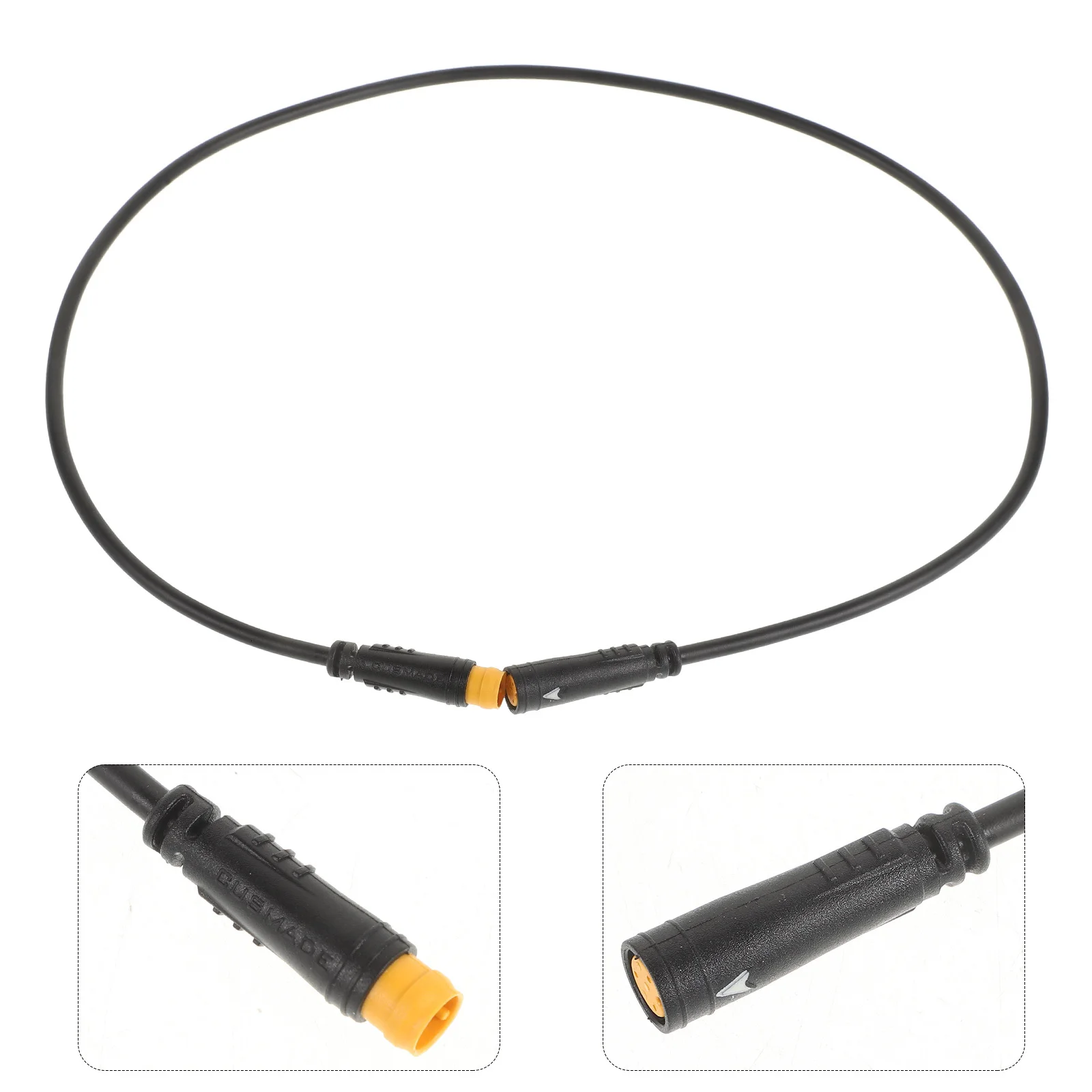 

3-Pin Electric Vehicle Extension Cable Stable Connection Secure Female to Male Extension Line for Brake Motor Ebike