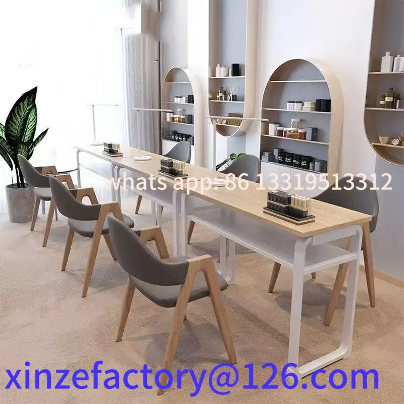 

Customizable Japanese single and double triple nail salon table