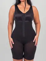 Women's Colombian Solid Color High Compression Body Shaper Hook Bodysuit Tummy Control Butt Lifting Shapewear for Slimming Curve - Image 3