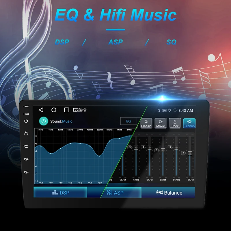 VIP UI Design Android Car Audio System Manufacturers مع مشغل 7 "9" 10.1 "شاشة تعمل باللمس مروحة تبريد مزدوجة Din 2 جيجابايت 32 جيجابايت #3