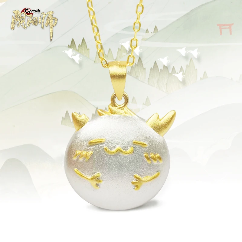 

Onmyoji S925 Silver Necklace Cartoon Ibaraki-douji Pendant Necklace Game Women Girls Fashion Kawaii Jewelry Accessories Gifts