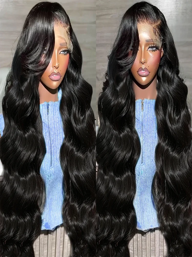 Body Wave 13x6 HD Transparent Lace Frontal Wigs 13x4 HD Human Hair Wigs Remy Pre Plucked With Baby Hair Soft Brazilian For Women