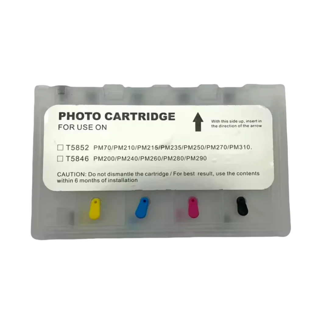 Einkshop For epson T5846 Refillable Ink Cartridge for Epson PictureMate 200 240 260 280 290 PM 240 PictureMate Show PM 225 300