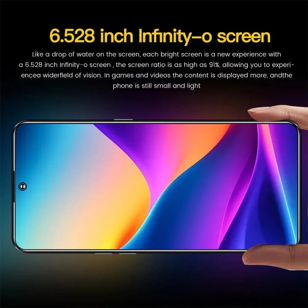 Versão global unwa k652 ultra-fino 4g smartphone android 6.53 Polegada hd 3gb + 64gb telefones celulares 3250mah 13mp celular preço barato