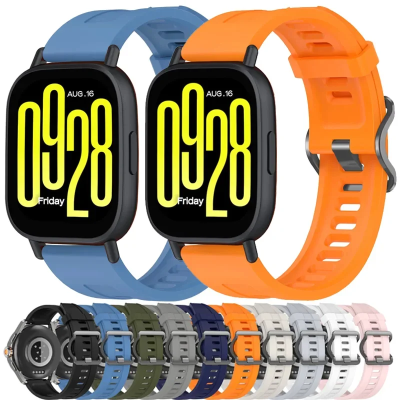 Cinturino in silicone da 22 mm per Redmi Watch 5 Active/Lite Sport Smartwatch cinturino di ricambio traspirante per cintura Xiaomi Watch S4 S3