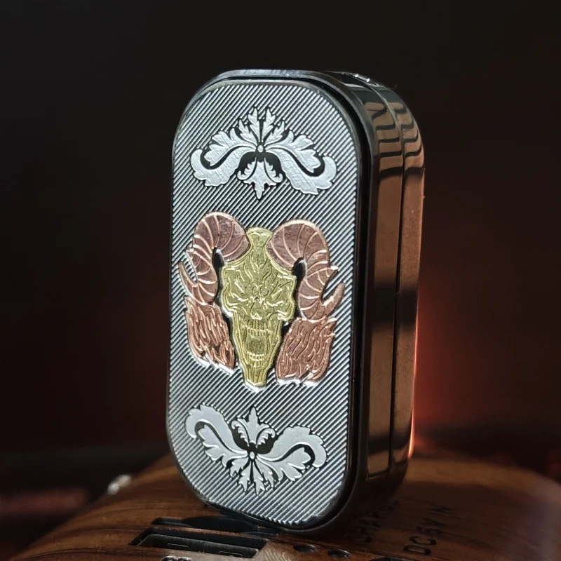 サタンキング EDC フィジェットメカニカルプッシュカードステンレス鋼