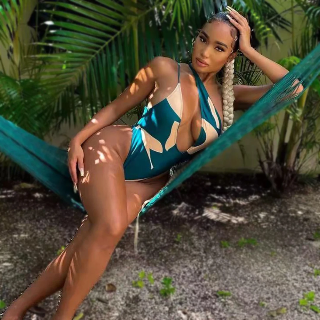 

One Shoulder Sexy Women's Swimsuit One Piece Thong Bathing Suits Miami Style Swimwear Female Backless Cut Out Monokini Trikini