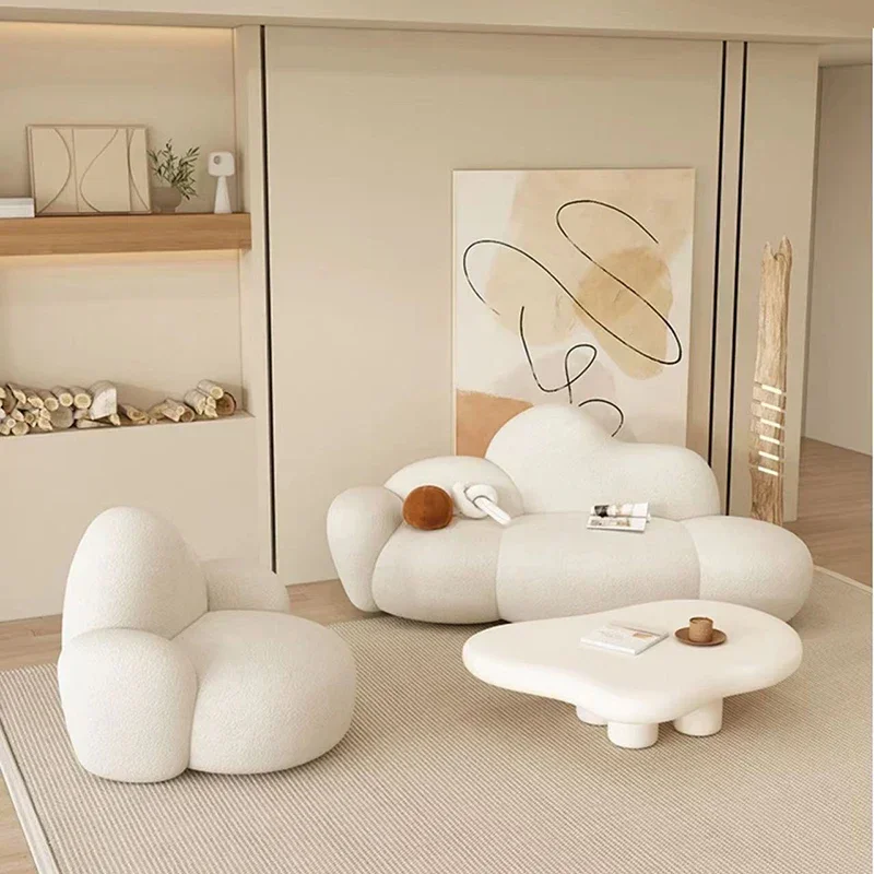 

Cheap Smiple Sofa Design Modern Puffs Nordic Children Sofa Cloud White Lounge Home Oturma Odası Kanepeleri Living Room Furniture