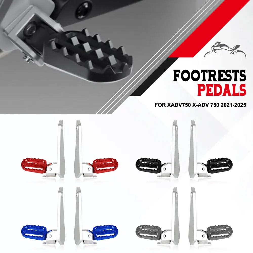 

2025 XADV 750 Motorcycle Accessories Folding off-roading foot pegs Footrest Passenger FOR HONDA XADV750 X-ADV 750 2021-2023 2024