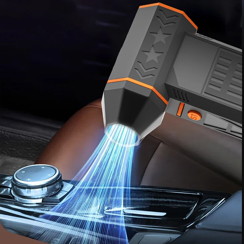 2025年の新しいポータブルターボファン、ハンドヘルド高速ファン、強力なターボファン、高速気流 - 内蔵4000mAh * 2充電器