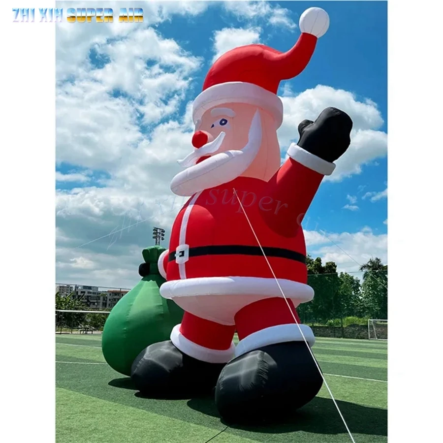 hot sale Chirstmas decoration inflatable Santa Claus delivers presents with gift for Chirstmas